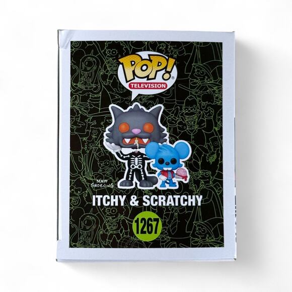 Funko Pop Unopened Itchy & Scratchy 1267 Simpsons Treehouse of Horror READ - Picture 4 of 7